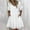 White, variant on Azrian Womens Plus Size Dresses V-neck Short Sleeve Printed Boho Summer Shift Sundress Mini Dress