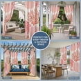 thumbnail image 3 of Outdoor Curtains for Patio Waterproof, Coral Pink Red Grommet Gazebo Curtains Drapes for Porch, Pergola,Backyard,Outside, Privacy Panel 54 x 84 Inch, Coastal Nautical Ocean Beach, 3 of 9