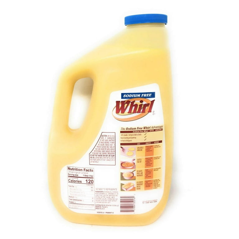 Bơ Lạc Thực Vật Dạng Lỏng hiệu Unsalted Whirl Liquid Butter 4 Lít