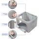 thumbnail image 2 of Closet Organizers and Storage, Foldable Oxford Cloth Steel Frame Box,2 Pack,Clear Window & Carry Handles, 2 of 4