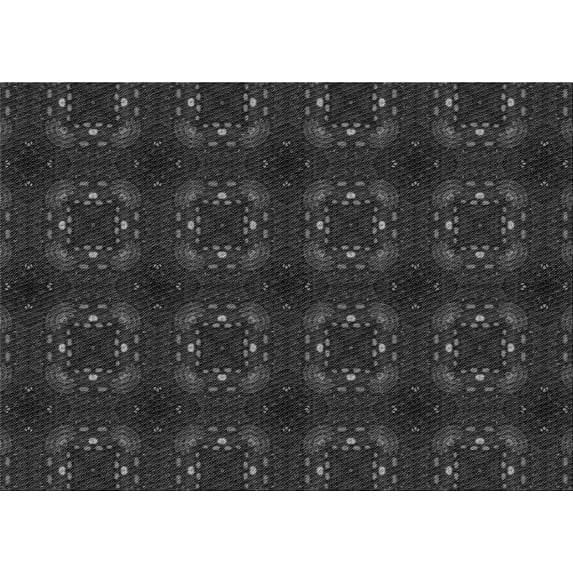 Ahgly Company Machine Washable Indoor Rectangle Transitional Midnight Gray Area Rugs, 5' x 8'