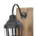 thumbnail image 5 of DecMode 5.5"W, 15"H Metal Industrial Candle Wall Sconce, Black, 1 - Piece, 5 of 10
