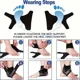 thumbnail image 3 of 1 Pair Fitness Sports Ankle Brace Adjustable Compression Support Tendon Pain Relief Strap Foot Sprain Injury Wrap Elastic Heel, 3 of 7