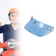 thumbnail image 2 of Visera para casco de motocicleta con 3 broches y protección solar Azul, 2 of 7