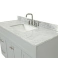 thumbnail image 6 of Ariel Hamlet 49 In. Rectangle Sink Vanity With 0.75 In. Carrara White Countertop In Grey, 6 of 11
