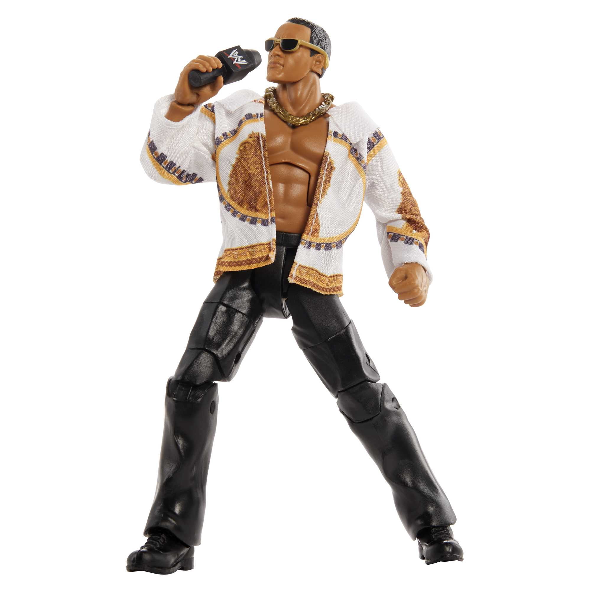 WWE The Rock Elite Collection Action Figure, 6-inch Posable Collectible
