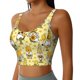 thumbnail image 2 of Fotbe Garden Honeybee Gnomes Sujetador Deportivo Largo sin Aros para Mujer con Almohadillas y Soporte Medio, Transpirable y Absorbente, Camiseta Tipo Chaleco o Tank Top-X-Large, 2 of 8