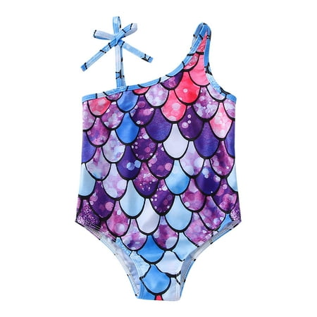 

Summer Toddler Girls Suspenders 1 Piece Swimwear Beach Onesie Swimsuit Bikini