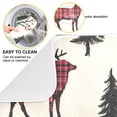 thumbnail image 2 of Yayeee Dish Drying Mat for Kitchen Counter 18"x24" Microfiber Absorbent Pad, Beige Christmas Plaid, 2 of 7