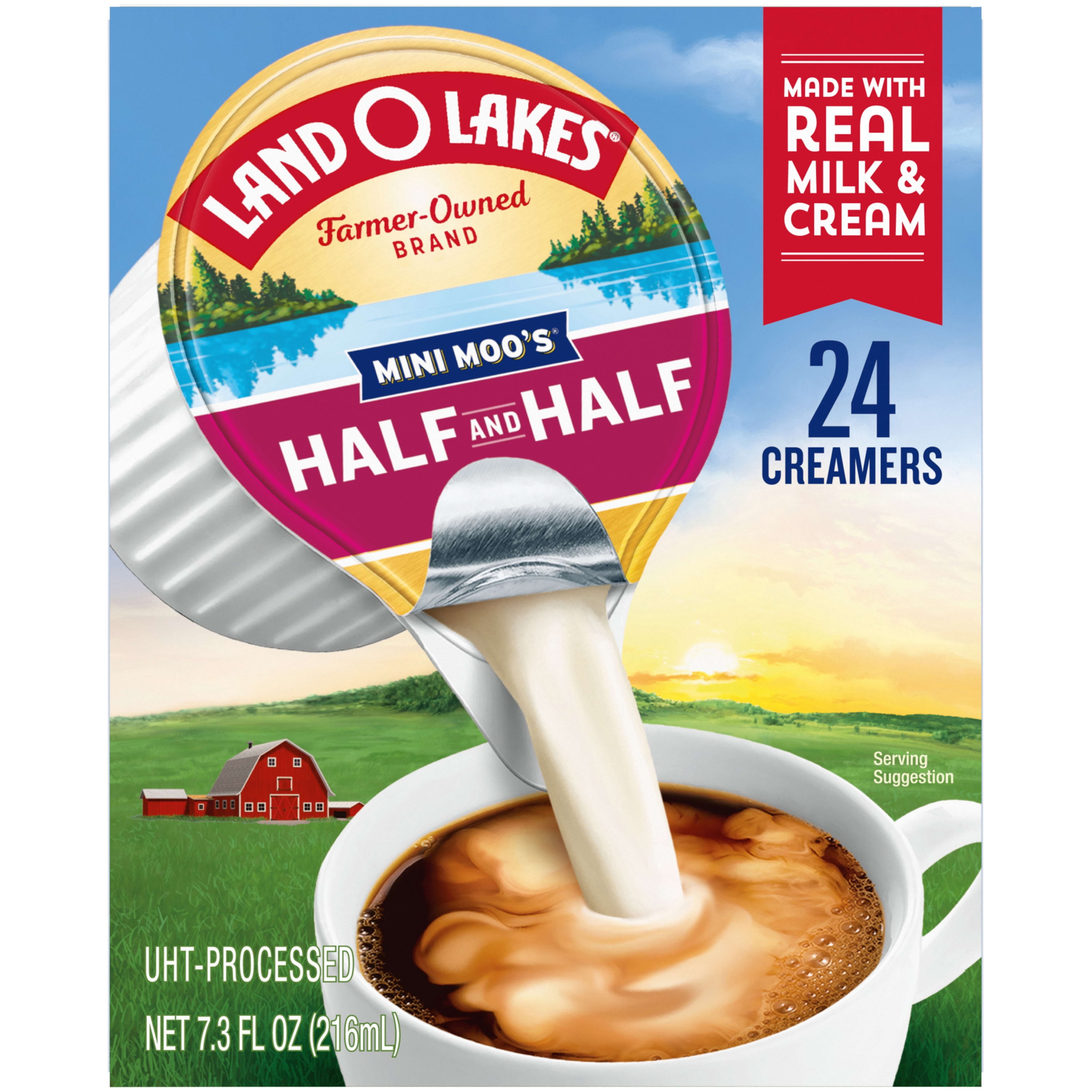 Land O Lakes Mini Moo S Half Half Creamer Singles 24 Count Walmart Com Walmart Com