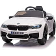 thumbnail image 1 of VOLTZ TOYS 12V Ride on Car for Kids, Licensed BMW M5 Battery Powered Electric Ride-on Car for Kid with Remote Control, LED Lights, Leather Seat, 14AH Battery EVA Tires and Bluetooth MP3 Player, 1 of 7