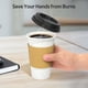thumbnail image 3 of Tazas de café desechables Dealusy de 16 onzas con tapas y fundas, 100 unidades, 3 of 7
