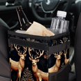 thumbnail image 6 of Elk Deer Foldable Car Trash Bin with Lid, Leak-proof Hanging Storage Bag - Mini Trash Can for Car, 6 of 6