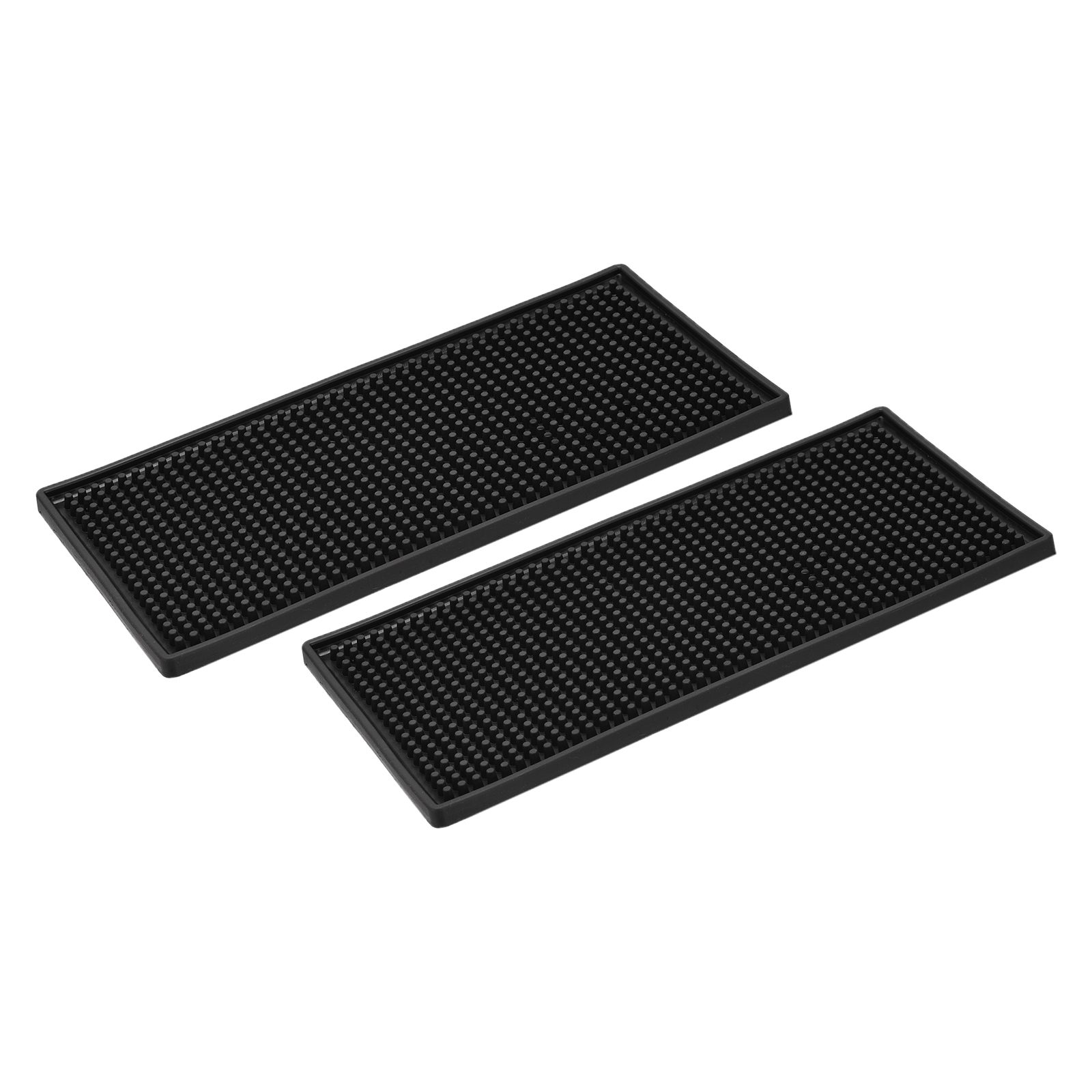 Uxcell Rubber Bar Spill Mat 30x15cm Flexible for Industrial Home Coffee
