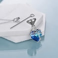 thumbnail image 2 of Collar para cenizas de plata de ley, joyería de cremación con cristal con relleno de embudo, joyería conmemorativa, regalos para mujeres y niñas, 2 of 5