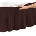 thumbnail image 2 of 100% Egyptian Cotton 1 PCs Wrap Around Bed Skirt 15 inches (Wine,Cal-King), 2 of 5