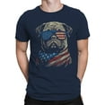 thumbnail image 2 of Patriotic Bulldog Men's T-shirt, 2 of 3