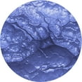 thumbnail image 1 of Ahgly Tapis Rond Lavable en Machine Intérieur Transitionnel Bleu Ciel, 3 Pieds Rond, 1 of 7