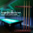 thumbnail image 3 of Rdeghly Pool Cue Rack,Wooden Billiard Pool Cue Rack Wall Mounted Rack Stick Holder, Pool Cue Wall Rack, 3 of 8