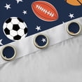 thumbnail image 4 of Castle Fairy Gamer Football Basketball Soccer Black Out Curtains for Boys,Sport Theme Curtains Pack Of 2 (42X63 Each),Stars Print Bedroom Curtains,Super Cozy Room Decor, 4 of 6