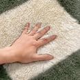 thumbnail image 3 of BERTHMEER 6'x9' Shag Area Rugs for Bedroom Dorm Entrance Laundry Entryway Modern Checkered Contemporary Plush Soft Carpets Indoor Fuzzy Fluffy Washable Throw Rugs, Green, 3 of 8