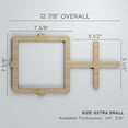 thumbnail image 2 of Ekena Millwork 12 7/8"W x 7 3/8"H x 3/8"T Extra Small Carlisle Decorative Fretwork Wood Wall Panels, Walnut, 2 of 6