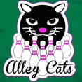 thumbnail image 3 of CafePress - Alley Cat Bowling Women's Dark T Shirt - Women's Traditional Fit Dark T-Shirt, 3 of 4