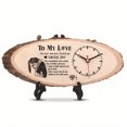 thumbnail image 1 of tamizeot Wooden Creative Clock Ornament Girlfriend Handmade Couple Bell Gift Energy-saving Solid Multifunctional - Ideal Gift Style 1, 1 of 6
