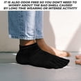 thumbnail image 4 of Homoyoyo 2Pares De Calcetines Cinco Negro Para Ejercicio Y Correr Mujer, 4 of 8