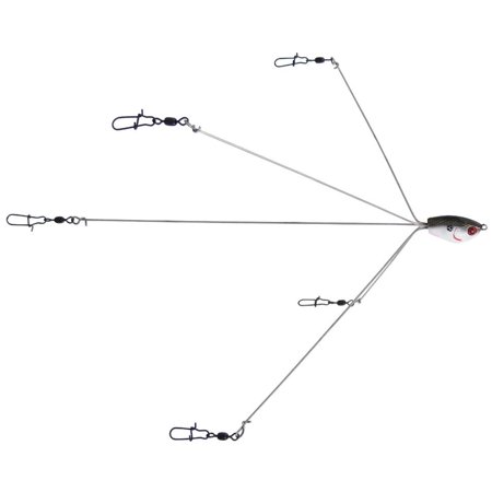 YUM YUMbrella Ultralight 5 Wire Multi-Lure Baitfish No Rattle Rig Fishing Lure