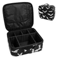 thumbnail image 1 of Bolsa organizadora de maquillaje gótica para Halloween de 9 canales con divisores ajustables, 1 of 8