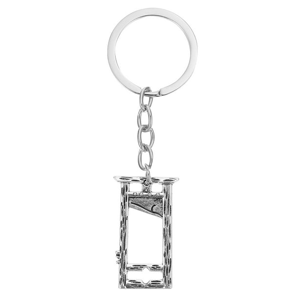 ColoMX 1pc delicado novedoso llavero llavero llavero llave colgante para halloween (plata)