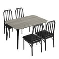 thumbnail image 1 of 3-Piece Dining Set for 2  Kitchen Table & Chairs with Chamfered Edges and Comfortable Cushioned Seats, Compact For Apartments and Small Spaces, 1 of 14