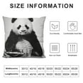 thumbnail image 5 of COMIO  Panda Pillow Covers Decorative Throw Pillow Covers Animal Lovely Black Panda Super Soft Pillow Case Outdoor Indoor Square Cushion Cover for Home Couch, 5 of 5