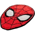 thumbnail image 3 of Marvel SpiderMan Face Fluffy Plush 4ft x 3ft Tufted Area Rug - Superhero Kids Décor, 3 of 5