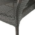 thumbnail image 6 of GDF Studio Nazir Outdoor Wicker Stacking Dining Chairs, Set of 4, Multibrown, 6 of 12
