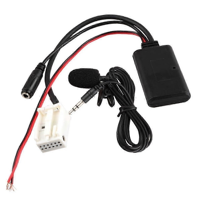 Exquisite Auto Aux Adapter 12Pin Bluetooth-Compatible AUX-in Wire Connector Adapter for E60 E63 E64 E65 E66 E81E82 E87