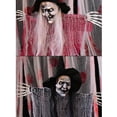 thumbnail image 4 of Matsuzay Decoración de fantasmas colgantes de Halloween, aparición de terror, reutilizable, espeluznante, esqueleto, accesorios voladores, Kits de decoración para fiestas Rojo, 4 of 6