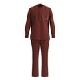 thumbnail image 3 of African clothing for Men long sleeve tops and pant suit set party wedding clothes, 3 of 5