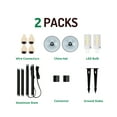 thumbnail image 2 of 3W Landscape Pathway Lights (2 Pack) - Low Voltage Cast-Aluminum Outdoor Pathway Light and Area Light 3000K 12V Waterproof - G4 LED 3W Bulb Lighting for Yard Garden Pathway (Black), 2 of 10
