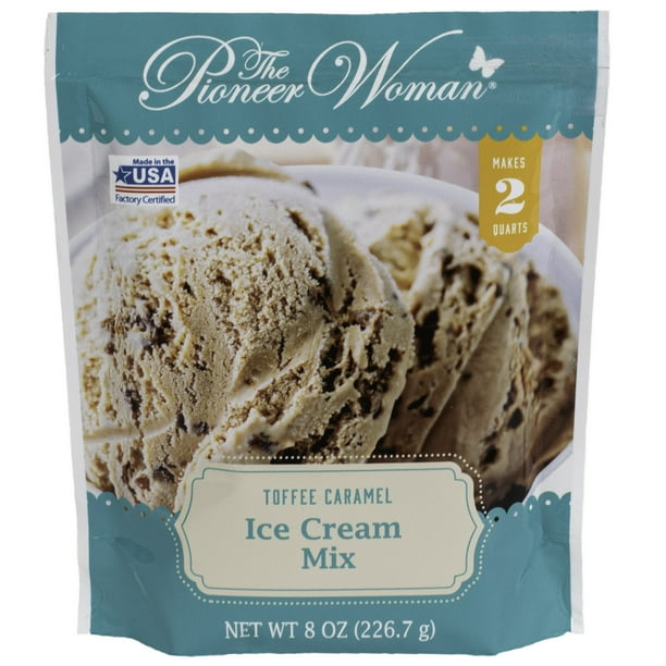 Pioneer Woman PWICMX8TOFCRM Individual 8 oz. Toffee Caramel Ice Cream