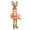 Orange, variant on 2PCS Easter 23in Plush Bunny Decorations Standing Rabbit Figure with Long Legs for Living Room Entryway Fireplace Spring Farmhouse Home Display
