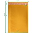 thumbnail image 4 of 100#2 8.5x12 Kraft Bubble Mailers Padded Envelopes #2, 4 of 4