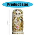 thumbnail image 5 of Folk Russian Nesting Dolls Handmade Wooden Figurine with Floral Patterns for Gifting Home and Office Decors, 5 of 8