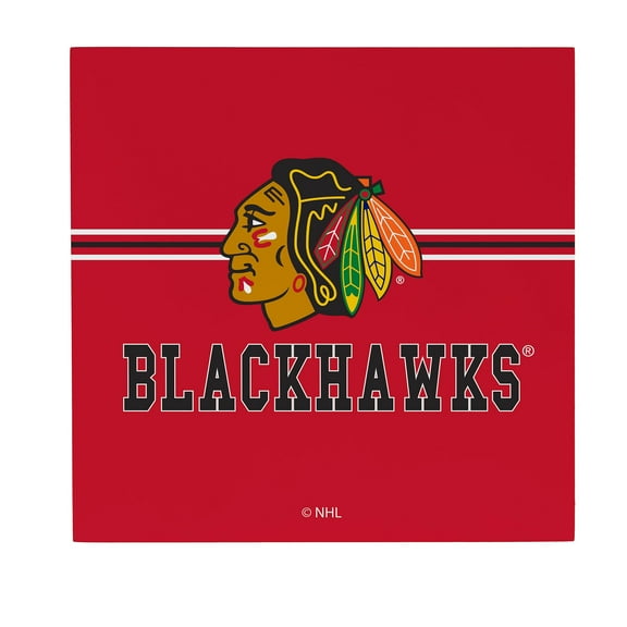 Chicago Blackhawks 12" x 12" Wood Wall Sign