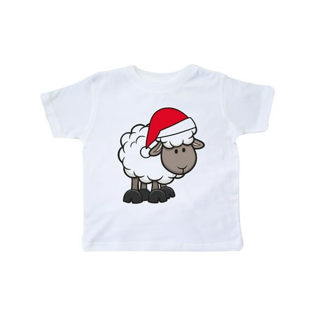 

Inktastic Christmas Santa Sheep Gift Toddler Boy or Toddler Girl T-Shirt