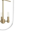 thumbnail image 4 of Hunter - Sacha 3-light Alturas Gold, Medium Size Pendant Light, Dimmable, Modern Style, Urn Shaped, for Bedrooms, Dining, Living Rooms - 19385, 4 of 9