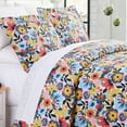 thumbnail image 3 of Bright Florals Oversized Premium Collection Duvet Cover Set, 3 of 8