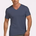 thumbnail image 5 of Men's Double-Sided Mercerized Cotton V-Neck T-Shirt, 5 of 5