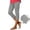 Light Gray, variant on XUANTAOO Women Capri Leggings 2026 Trendy Zipper Knee Length Trousers Summer Women Capri Pants Workout Compression Pants Pink Leggings For Women